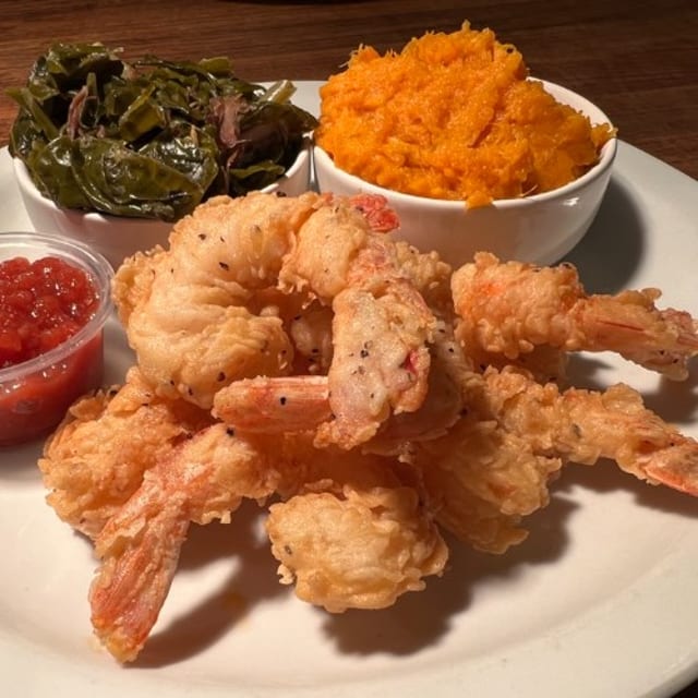 Wild Caught Domestic Shrimp.