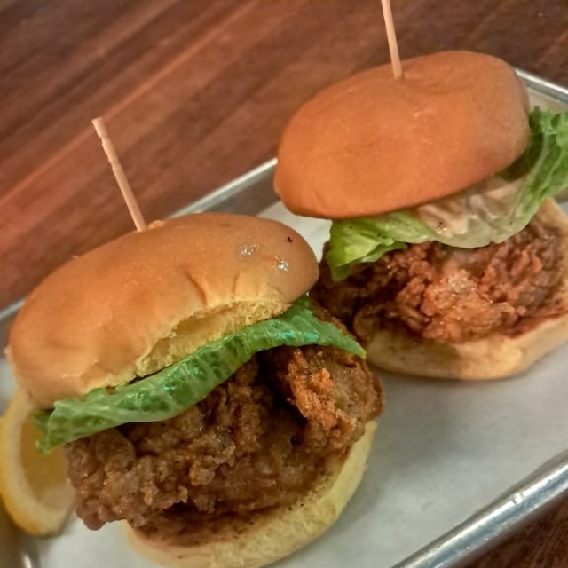 Nashville Style Chicken Sliders.