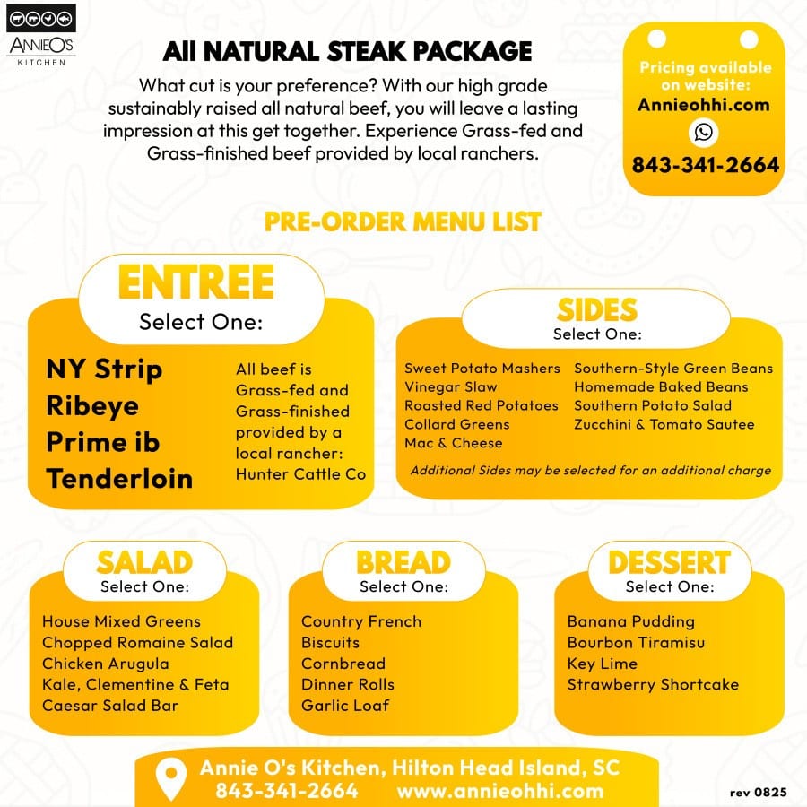 All Natural Steak Package.