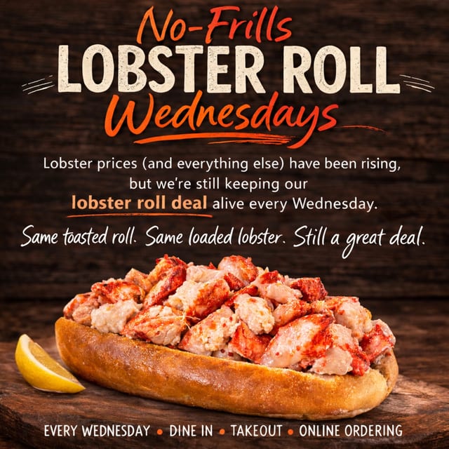 Wednesday No-Frills Lobster Special