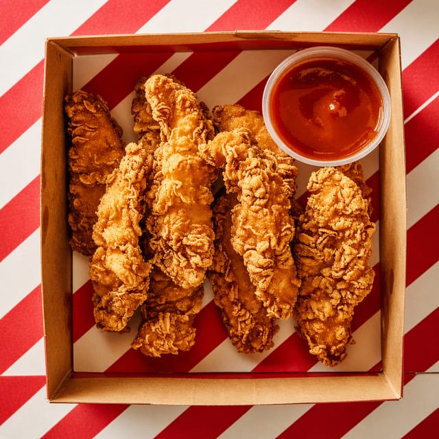 Jumbo Chicken Strips Meal.