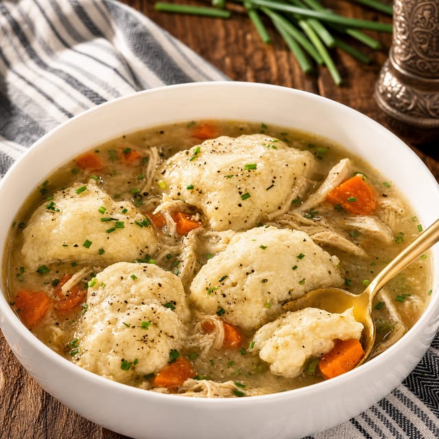 $15 Chicken 'n Dumplings.