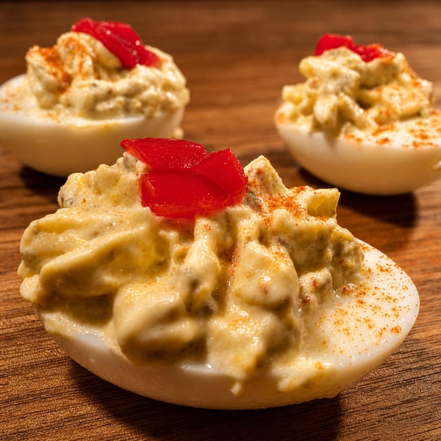 Country Deviled Eggs.
